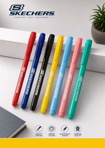 Ensemble de stylos à bille en plastique de luxe Skechers, gravure personnalisée, design coloré, logo promotionnel, fournitures de bureau très demandées - Product Image 2