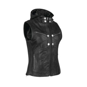 Veste sans manches en cuir pour femme style motard, gilet tendance pour femme, gilet en cuir personnalisé style motard – Grande Vente - Product Image 1