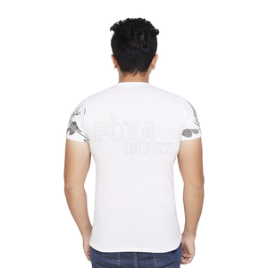 เสื้อยืดพิมพ์ลายแขนสั้นสำหรับผู้ชายผ้าคอตตอนแห้งเร็วสำหรับใส่เล่นกอล์ฟโลโก้ตามสั่ง2024 - Product Image 3