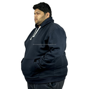 Sweat-shirt surdimensionné décontracté pour homme Sweat à capuche en coton mélangé et polyester grande taille pour l'hiver Confortable et élégant - Product Image 5