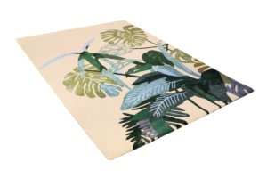 Alfombra de lana pura supersuave hecha a mano, diseños florales únicos, juego de alfombras elegantes con pelo cortado para el suelo del salón - Product Image 2