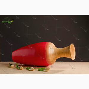 Jarrón hecho a mano de bambú hilado personalizado diseño ligero ecológico para decoración del hogar - Product Image 2