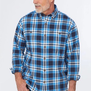 Chemises en flanelle à boutons pour hommes, mode de luxe, vente chaude, coton lourd, à carreaux, unisexe, pour garçons, respirantes - Product Image 5