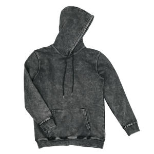 Youth Fashion Acid Washed Hoodie Custom Cotton Blend Pullover Vintage Finish Sweatshirt Apparel For Branding - Product Image 1