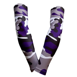 Manchons de bras camouflage bleu ciel rafraîchissants pour le cyclisme, la course à pied et les sports – Manchons respirants anti-humidité pour le protection des avant-bras - Product Image 3