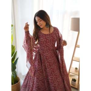 Ensemble MUSKYT ANARKALI avec dupatta, taille XS - Product Image 5