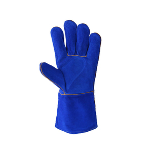 Guantes de Soldadura Resistentes al Calor, Guantes de Trabajo de Cuero Personalizados, Diseño OEM - Product Image 4