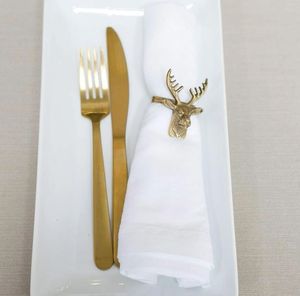 Reliable Manufacturer Wholesale Metal Reindeer Napkin Ring For Christmas Party Supplies Hotel Banquet Decoration And Restaurant - Product Image 4