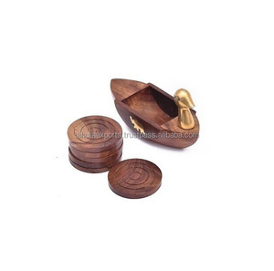 Posavasos de lujo Diseño estándar Superventas Posavasos de madera clásico moderno Alfombrillas y almohadillas para uso doméstico Utensilios de cocina de hotel hechos a mano - Product Image 1