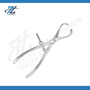 Pinzas para Sujetar Huesos de 185 mm, Instrumento Quirúrgico Ortopédico de Acero Inoxidable de Calidad, Pinza para Huesos Reutilizable, Fabricante de Pakistán - Product Image 4