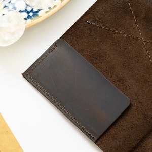 Tarjetero de Cuero Genuino Hecho a Mano de Lujo con Logotipo Personalizado, Regalo Promocional al por Mayor LBH-0225 - Product Image 4