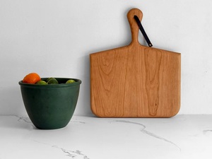 Elegant Chopping Board with Wide Cutting Surface Easy Grip Handle <b>Knife</b> Friendly Design Ideal for Prep Serving and Display - Product Image 6