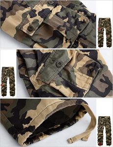 Pantalon cargo unisexe décontracté en molleton français respirant - Product Image 5