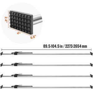 Barra Stabilizzatrice per Carico in Acciaio Resistente da 89-104 Pollici, Capacità 309 Libbre, Accessorio Regolabile per Controllo Carico Camion - Product Image 5