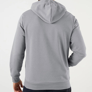 Custom Men’s Light Grey Pullover Hoodie <b>with</b> Motivational <b>Slogan</b> Print Kangaroo Pocket Casual Streetwear <b>Sweatshirt</b> - Product Image 3