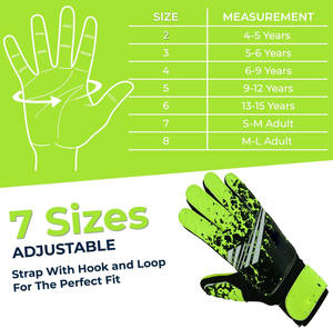 Gants de gardien de but de football pour enfants, garçons, jeunes, avec une forte adhérence - Product Image 2
