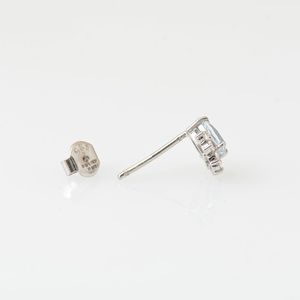 Pendientes de Aguamarina con Corte de Pera y Halo, Plata de Ley, Joyería de Piedra de Nacimiento, Regalo para Mujer - Product Image 6