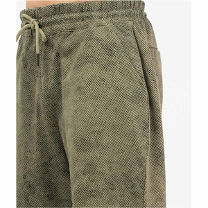 Men's Olive Green Corduroy Sweatpants Elastic Waist <b>Drawstring</b> Closure Casual Jogger Pants winter Wear - Product Image 6