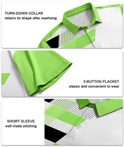 เสื้อโปโลพรีเมียมสำหรับผู้ชาย ป้องกันกลิ่น ป้องกันแสงแดด UPF 50 ระบายอากาศได้ดี เสื้อกอล์ฟ ซับเหงื่อ แห้งเร็ว เสื้อแขนสั้นสำหรับฤดูร้อน - Product Image 4