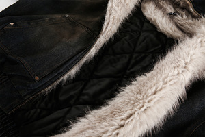 Chaqueta de Invierno Personalizada de Alta Calidad para Hombre, de Lona y Algodón con Forro Polar, Cuello Alto, Logotipo Frontal, Antibacteriana y Resistente al Viento - Product Image 4
