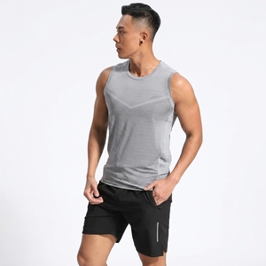 <b>Men</b> Fitness Sportswear O-Neck Plain Tank Top Sleeveless Tshirt Breathable Workout Sports Tank Top Gym Athletes <b>Men</b> Tank Top - Product Image 5