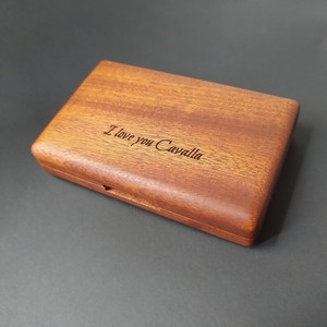 New Arrival RarLong 10-Pack Polished Wooden American Style <b>Gift</b> Packaging <b>Box</b> Custom Logo <b>Empty</b> Cigarette Storage Engraving - Product Image 3