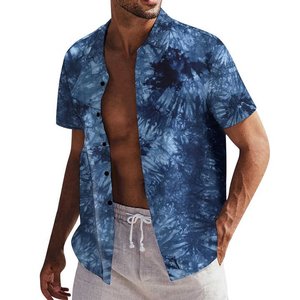 Chemises Hawaïennes pour Hommes de Haute Qualité en Twill 100% Coton Respirantes et à Séchage Rapide à Manches Courtes pour Vacances à la Plage Vente en Gros - Product Image 2