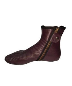 Wholesale Supply Leather Winter <b>Socks</b> Burgundy <b>Slippers</b> Islam Mest Feet Warmer Halal <b>Slippers</b> Genuine Leather Comfortable - Product Image 4