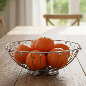 Vintage Stainless Steel <b>Wire</b> Fruit <b>Basket</b> Proof Square Organizer <b>For</b> Kitchen & Dining Home & Restaurant Snacks Home Use - Product Image 3