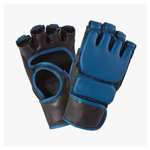 Guantes de MMA de Cuero Premium BATTLE GEAR con Correa de Muñeca Ajustable y Cierre de Gancho y Bucle, Ligeros, Transpirables, para Entrenamiento y Sparring - Product Image 1
