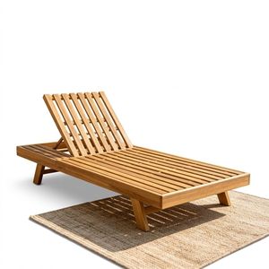 Salon de jardin et chaise longue en teck fabriquées en Indonésie WT411 - Product Image 1