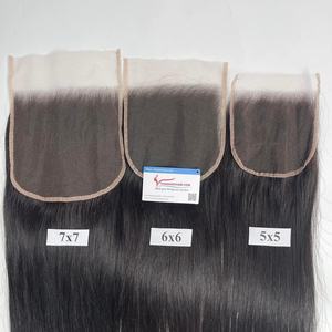 Productos en Oferta 2026, Extensiones de Cabello Humano con Cierre de Encaje Suizo HD, Ondulado Liso, 2x6 4x4 5x5 6x6, Pelucas de Cabello Humano Sin Procesar - Product Image 6