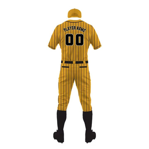Nuevo diseño personalizado, conjunto de uniforme de béisbol de manga corta 100% poliéster, transpirable y de secado rápido, de alta calidad para hombre. - Product Image 2