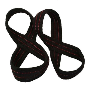 Customized Elastic Cotton Weight <b>Lifting</b> Wrist <b>Straps</b> with Custom Logo <b>for</b> Fitness Gym Bodybuilding Workout-ZEBRA SPORTS - Product Image 1
