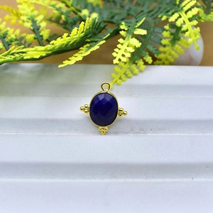 Sapphire Birthstone Pendant Oval Shape Faceted Gemstone Tiny <b>Charm</b> Sterling <b>Silver</b> Bezel Jewelry Three Rawa Stylish Women <b>Charm</b> - Product Image 4