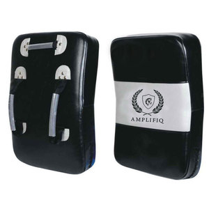 Heavy Leather <b>Kick</b> <b>Shield</b> for Boxing Training Durable Outer Cover Thick Padded Center Breathable Eco-Friendly Secure Hand Straps - Product Image 6