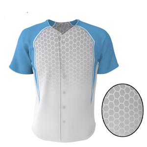 Maillot de baseball pour homme à prix de gros, uniforme à manches courtes, été, anti-plis, durable, 100 % polyester, séchage rapide, vente chaude - Product Image 5
