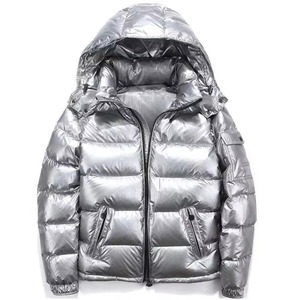 UNIQUE CLOTHING <b>Men's</b> Black <b>Hooded</b> Cotton Filled Puffer Jacket Faux <b>Fur</b> Trim Wind Resistant Breathable Winter <b>Coat</b> Zipper Stand - Product Image 1