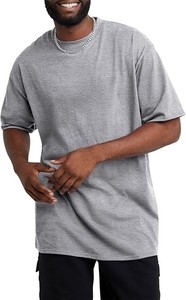 เสื้อยืดคอกลมผู้ชาย เสื้อผ้าลำลอง ขายส่ง ผ้าฝ้ายธรรมดา OEM GSM สำหรับผู้ใหญ่ ระยะเวลาจัดส่ง - Product Image 6