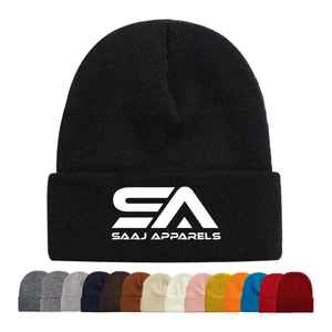 Gorro de Invierno Personalizado de Acrílico 100% de Primera Calidad al por Mayor, Gorro de Punto Liso Estilo Urbano OEM/ODM para Hombre y Mujer - Product Image 2