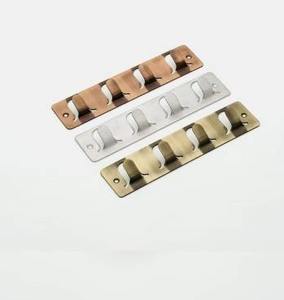 MODERN STAINLESS STEEL 202 4 HOOK COAT <b>RACK</b> DURABLE ECO FRIENDLY WALL MOUNTED <b>CLOTHES</b> HANGER HARDWARE MADE IN INDIA - Product Image 2