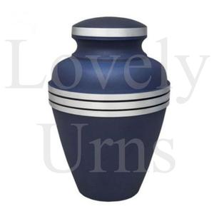 Urna Funeraria Moderna de Latón Azul, Recipiente para Cenizas, Recuerdo Funerario, Elegante, Duradera, de Primera Calidad - Product Image 3