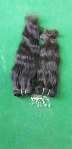 Cabello humano indio de alta calidad, trama recta, venta al por mayor, mechones vírgenes, mechones rectos de hueso, mechones de cabello humano - Product Image 4