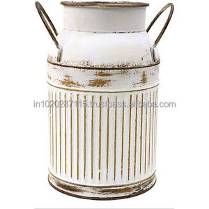 Ancienne ferme avec seau galvanisé rural outhouse croquis conçu pour les pots de fleurs de porche et des lits de jardin de campagne - Product Image 2