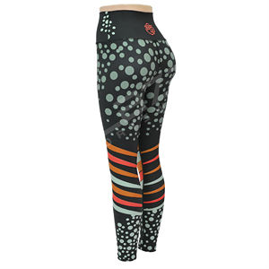 Pantalones de Yoga de cintura alta ligeros sin costuras personalizados, cintura elástica transpirable, mallas de Yoga de cintura elástica de secado rápido - Product Image 1