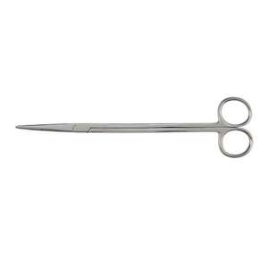 Ciseaux chirurgicaux droits à lame émoussée/plate en acier inoxydable pour pansements, usage en bloc opératoire, CE, garantie 3 ans, par Dentavex - Product Image 1
