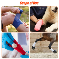 Bande de contention pour pattes de cheval EONBON, bandage cohésif élastique non tissé, flexible et facile à déchirer, auto-adhésif, non tissé, cohésif