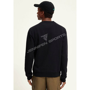 Pull-over en molleton 100 % coton pour homme, col rond tricoté, vêtement de sport d'hiver, fabrication OEM personnalisée - Product Image 6