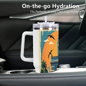 Vaso de 40 oz de marca para concursantes de concursos de belleza, taza de viaje de acero inoxidable - Product Image 3