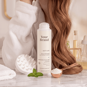 Champú Seco en Polvo para el Tratamiento del Cuero Cabelludo de Marca Privada 250ml Energizante Voluminizador Fijación Media para el Cuidado Diario del Cabello en Salón - Product Image 1